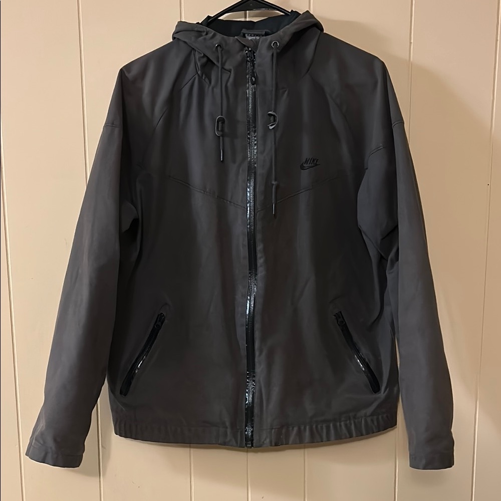 Rare Waxed canvas Nike Jacket Men Medium Gray British Millerain Waxed Cotton